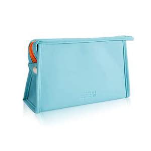 GUSTAVE Makeup Pouches for Home & Travel, Toiletry Bag for Cosmetics, Brushes, Accessories (Blue) GUSTAVE Makeup Pouches for Home & Travel, Toiletry Bag for Cosmetics, Brushes, Accessories (Blue)